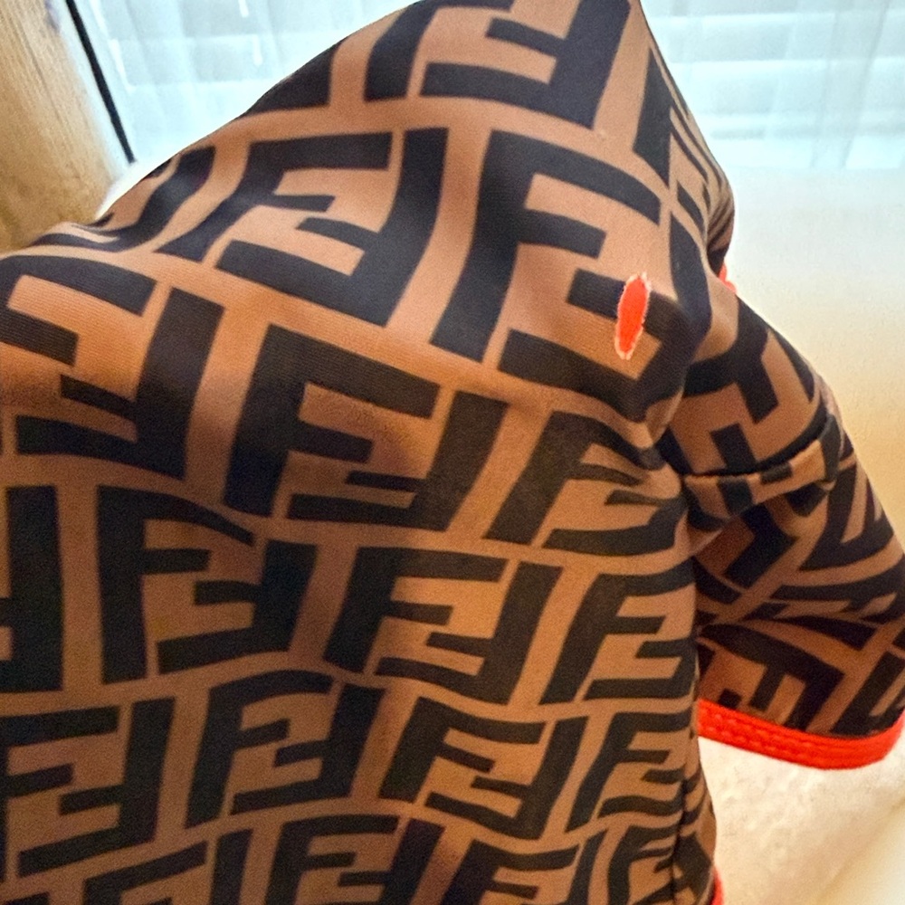 Fendi Black and orange Logo Bodysuit - Picture 6 of 10